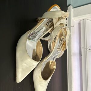 Badgley Mischka Blaze Pumps in Soft White size  6 1/2, never wore them